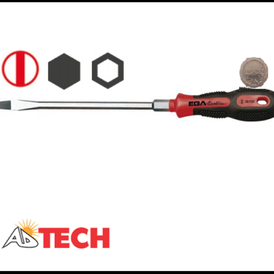 Tua v&iacute;t dẹt thợ điện 10x200mm Ega Master 66417