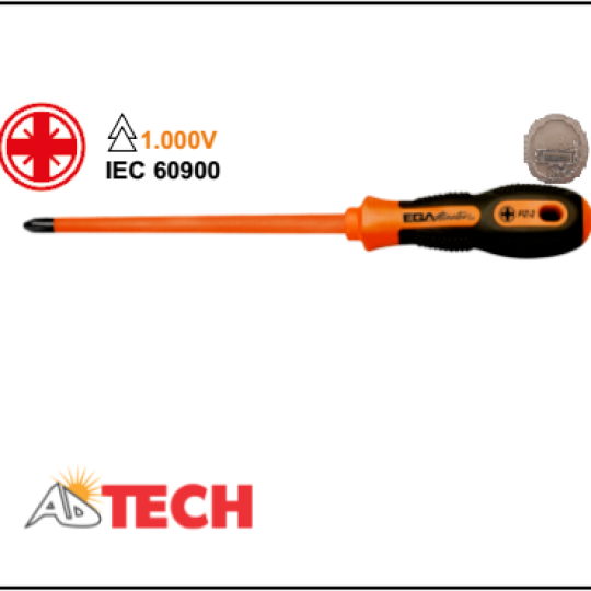Tua v&iacute;t hoa thị c&aacute;ch điện 1000v PZ-2x125mm Ega Master 76635